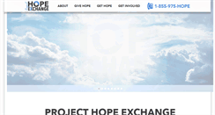 Desktop Screenshot of projecthopeexchange.com